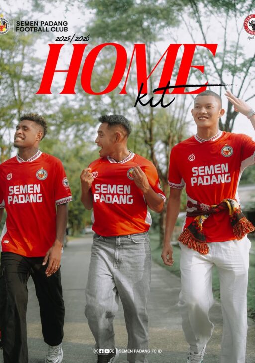 Jersey Home-Merah Semen Padang FC 2025/2026