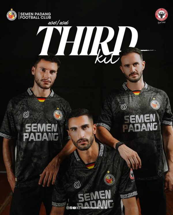 Jersey Away Third-Hitam Semen Padang FC 2025/2026